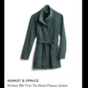 Market and Spruce fleece jacket, green. Size XL